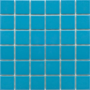 Фарфоровая мозаика 5x5 см, голубой