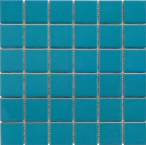 Фарфоровая мозаика 5х5 см, св.-голубая